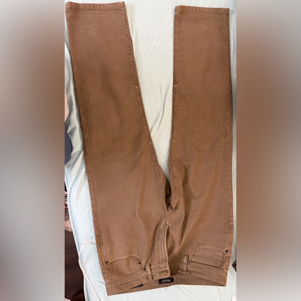 Huckberry proof rover straight leg dark olive pants 33x30